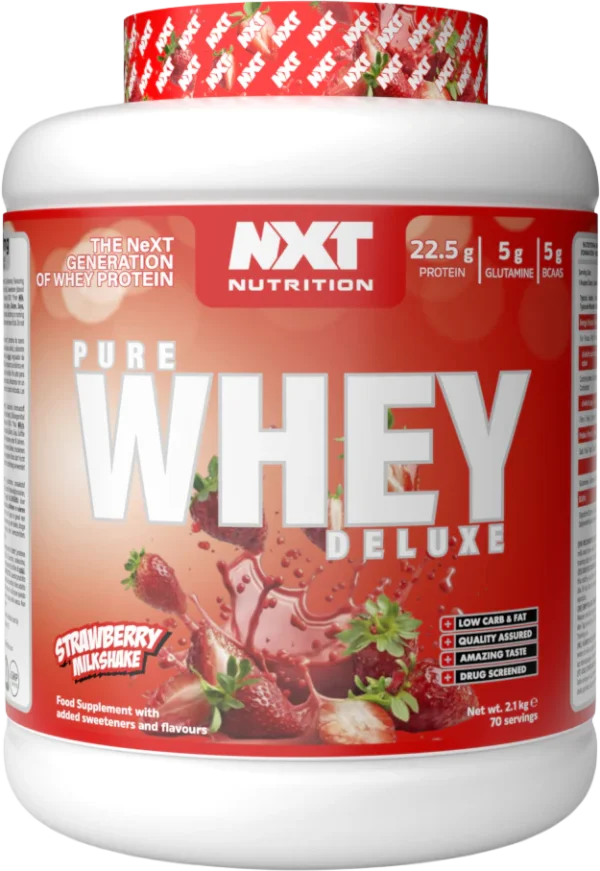 NXT Nutrition Strawberry Milkshake Pure Whey Deluxe 2.1kg
